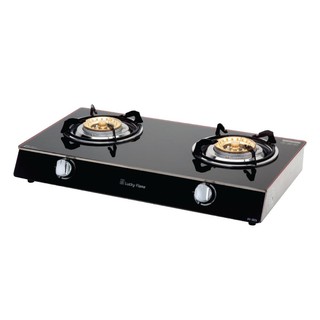 gas stove GAS STOVE TABLE 2 GAS LUCKY FLAME AG-102S BLACK Kitchen appliances Kitchen equipment เตาแก๊ส เตาแก๊สตั้งโต๊ะ 2