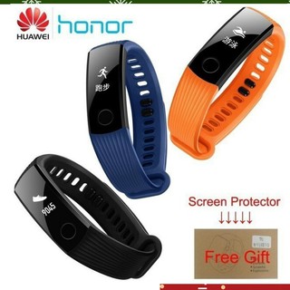 ฟิล์มกันรอยหน้าจอสําหรับ Huawei Honor Band 3 Heart Rate Monitor 5atm ว่ายน้ํา + 1 ชิ้น