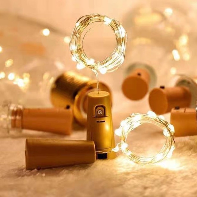 ไฟประดับ ไฟตกแต่งในขวด จุกไม้ก๊อกไฟ 20 LED ไฟลวด สำหรับแต่งห้อง งานปาร์ตี้ คริสต์มาส แต่งสวน