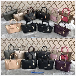 COACH แท้ 💯% กระเป๋าถือ COACH MINI EMMA SATCHEL 38053/31466/34281/38877/38089