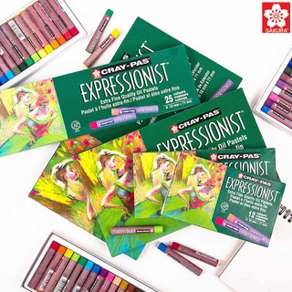 ซากุระ สีชอล์ค สีพิเศษ SAKURA Cray-Pas EXPRESSIONIST ระบายได้บนหลายพื้นผิว ใช้ร่วมกับสีน้ำได้ ราคาถูกที่สุด