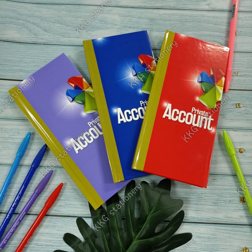 สมุดบัญชีปกมัน สมุดทำบัญชี M20.30 95*205 มม. 60แกรม 100แผ่น (จำนวน 1 ชิ้น)