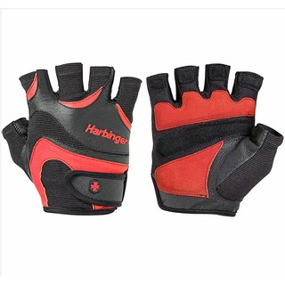 Harbinger FlexFit Gloves - Black/Red ถุงมือปกป้องฝ่ามือ