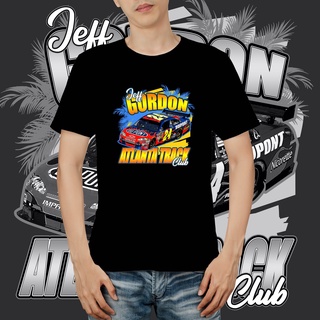 แขนสั้นcrew neckJeff Gordon Nascar เสื้อยืดลําลอง แขนสั้น คอกลม พิมพ์ลาย  สีดํา สีขาว คุณภาพพรีเมี่ยมS-XXXXL