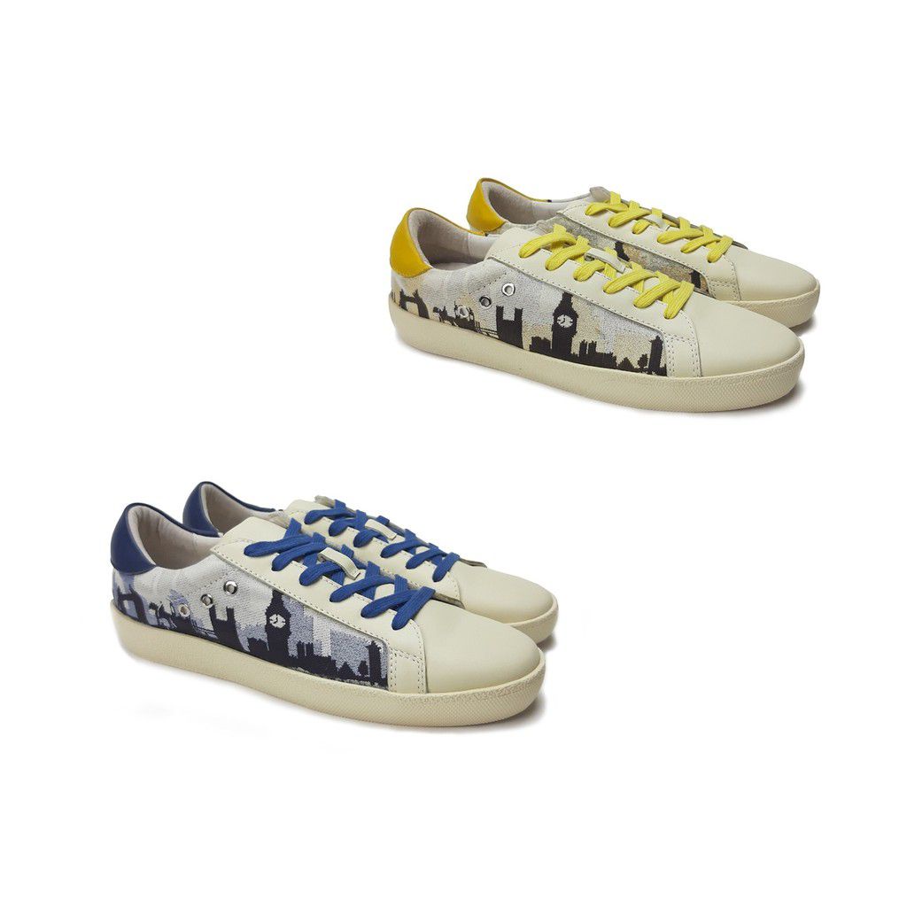 MICCO รองเท้าผ้าใบหนังเเท้ รุ่น NSH92-3