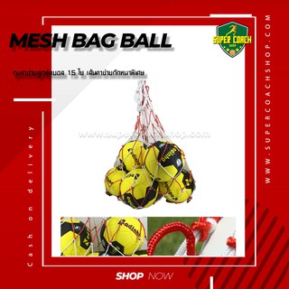 ถุงตาข่ายเก็บลูกบอล Mesh bag ball