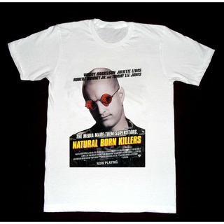 แขนสั้นcrew neckเสื้อยืด ผ้าฝ้าย 100% พิมพ์ลาย Born Killers 63 Oliver Stone Tarantino Cult Film สําหรับผู้ชายS-XXXXL