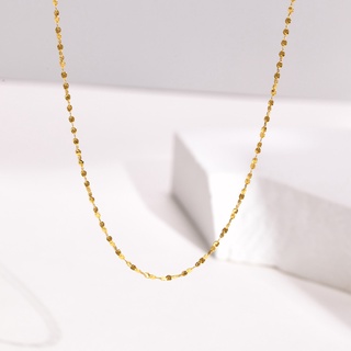 Vnox สร้อยคอโซ่ ขนาดเล็ก สีทอง เครื่องประดับ สําหรับผู้หญิง