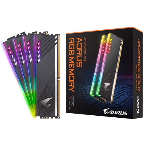 Pack4 16GB (8GBX2) DDR4/3200 RAM GIGABYTE AORUS RGB MEMORY (With Demo Kit) #แรมพีซี GP-ARS16G32D แพ็