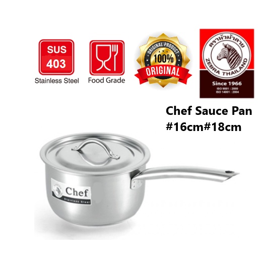 ZEBRA กระทะซอสเชฟ 16ซม. 18ซม
