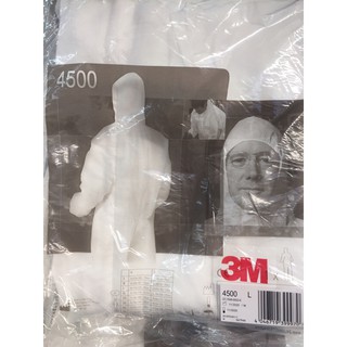 ชุดกันสาร 3M 4500 เบอร์ L (20ชุด)พร้อมส่ง PPE