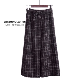 Grid Culottes pants