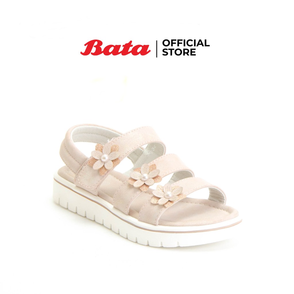Bata รองเท้าเด็กหญิงแบบสวมรัดส้น สีชมพูอ่อน รหัส 3615234 Girl Summer