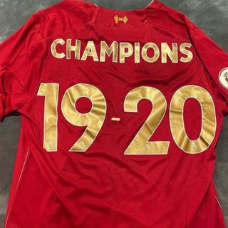 (พรี)​ลิเวอร์พูล​ เสื้อแชมป์​พรีเมียร์​ลีก​ ฟ้อนท์ทอง อาร์มทอง