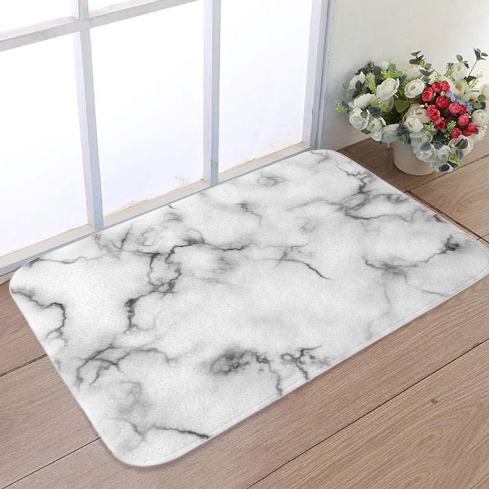 พรมเช็ดเท้าลายหินอ่อนกันลื่นสําหรับปูพื้นห้องน้ําขนาด 40x60 ซม.