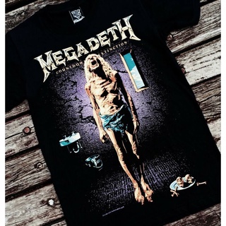 ผลิตภัณฑ์ใหม่👕เสื้อยืดผ้าฝ้าย แขนสั้น พิมพ์ลาย MEGADETH ROCK BAND COUNTDOWN 20R345 คุณภาพสูง