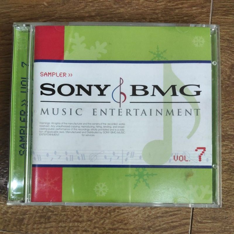 VCD sampler sony BMG music entertainment vo.7 flure นพ พรชำนิ westlife destiny's child shakira take 