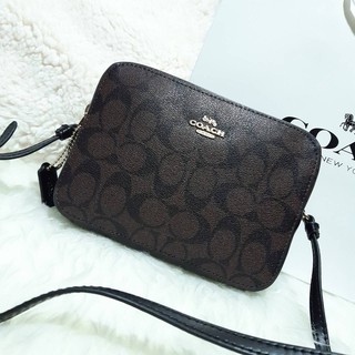 แท้ 100% COACH 91677 MINI CAMERA BAG IN SIGNATURE CANVAS