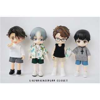 กางเกงขาสั้นสี | 15 สี | ชุดสเกล 1:12 | Nendoroid Doll ,Obitsu 11 , TozDoll , YMY , PICCODO , DDF