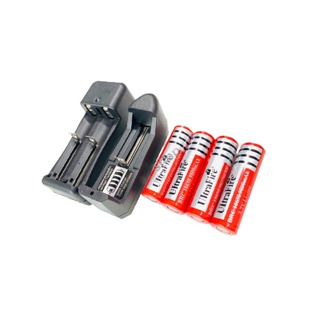 โปรโมชั่น : ถ่านชาร์จ แท่นชาร์ต ถ่านชาร์ต 18650 UltraFire 3.7V 9900mAh