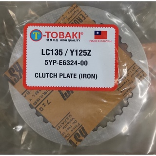 แผ่นคลัทช์เหล็ก LC135 Y125Z SYM VF3I TOBAKI TAIWAN SELL 5YP-E6324-00 1 ชิ้น