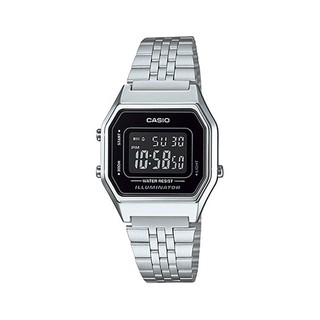 CASIO DIGITAL นาฬิกาข้อมือผู้หญิง สายสแตนเลส รุ่น LA680WA,LA680WA-1BDF