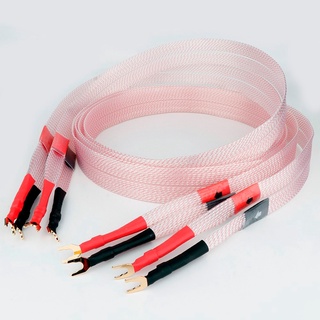 Preffair L312 สายเคเบิ้ลลําโพงชุบเงิน Hifi สายเคเบิ้ลลําโพง Cmc ชุบทองบริสุทธิ์