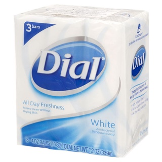 Free Delivery Dial Bar Soap White 113g. Pack 3 Cash on delivery