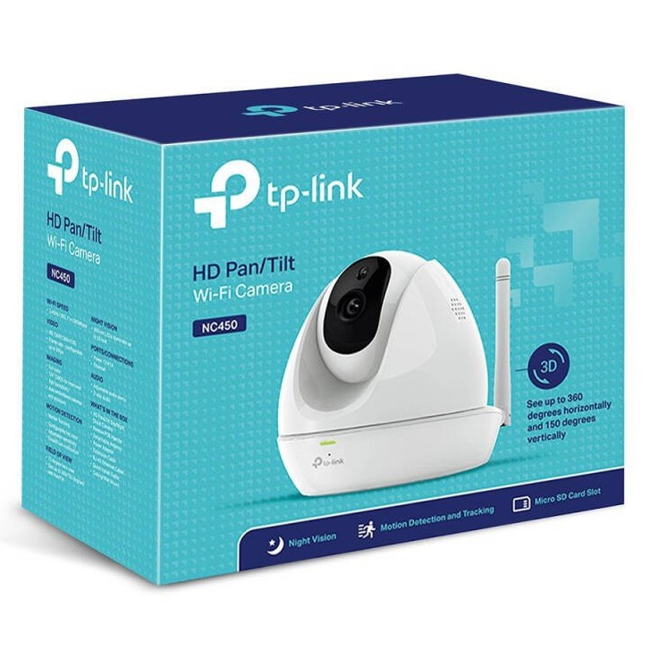 IP-CAMERA (ไอพีคาเมร่าไร้สาย) TP-LINK [ NC450 ] HD PAN/TILT WITH NIGHT VISION