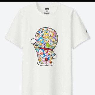 ลดราคา เสื้อยืด พิมพ์ลาย DORAEMON X TAKASHI MURAKAMI 30 วินาทีเสื้อยืดอินเทรนด์