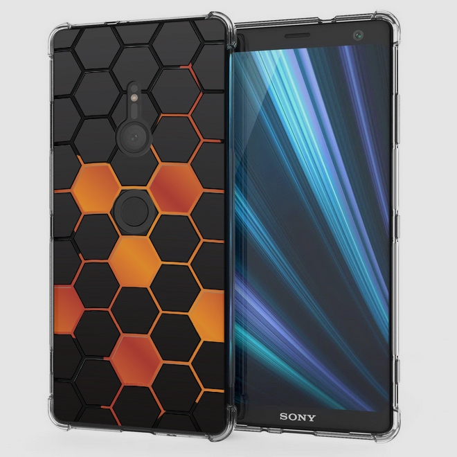 เคส สำหรับ Sony Xperia XZ3 Polygon Series 3D Anti-Shock Protection TPU Case [PG002]