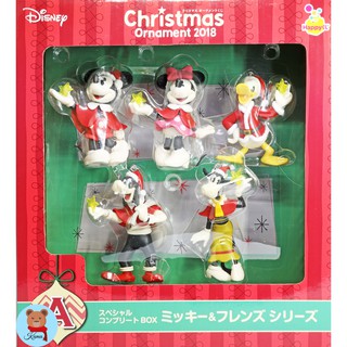 ✅พร้อมส่งขายแยกชิ้น Mickey Mouse &amp; Friends Christmas Ornamament 2018Happy Lot Disney🇯🇵มิกกี้เมาส์และเพื่อน ฟิกเกอร์