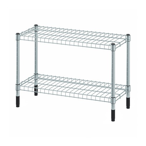 Ikea 991 Omar Galvanized อุปกรณ์แร็คขาตั้งสําหรับวางของ 60x40ซม.
