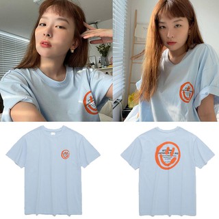 คอลูกเรือเสื้อยืด seulgi red velvet FanmadeS-5XL