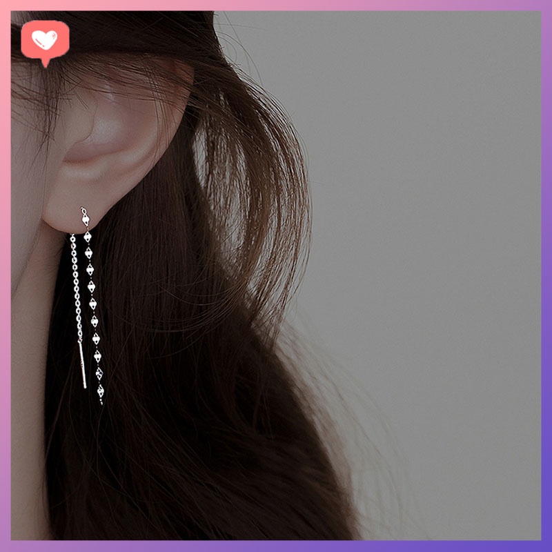 ต่างหูยาวผู้หญิงใส่ได้หลายแบบ B17 Give.love ร้านเครื่องประดับเกาหลี