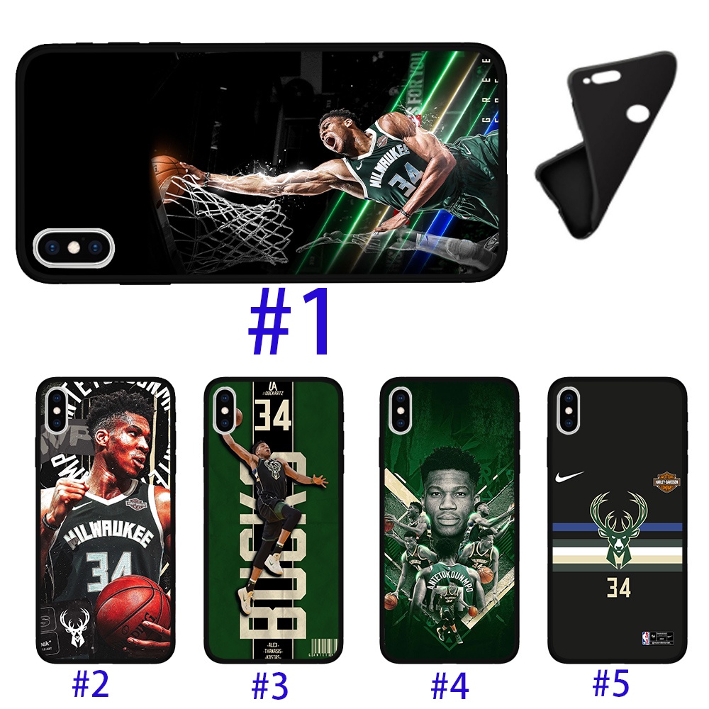 Bucks 34 Giannis Antetokounmpo NBA Design ปลอกยางซิลิโคนสําหรับ Vivo Y11 Y20 Y20s Y20i Y12 Y15 2020 