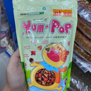 อาหารหนูแฮมสเตอร์ Alice Yum Pop hamster food ขนาด 300 กรัม