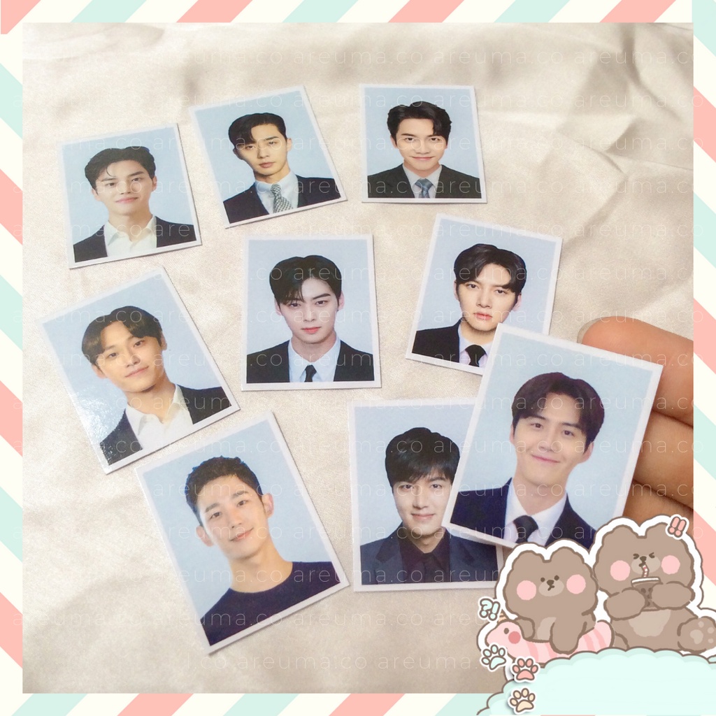 Id PHOTO/Passport PHOTO ACTOR KOREA KIM SEON HO, JUNG HAE IN, PARK SEO JOON, CHA EUN WOO, SONG KANG,