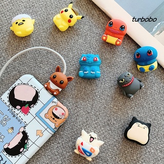 Turbobo นิ่ม ป้องกัน น่ารัก ป้องกันการคดเคี้ยว ซิลิโคน สายชาร์จ ตัวป้องกัน สําหรับ iPhone