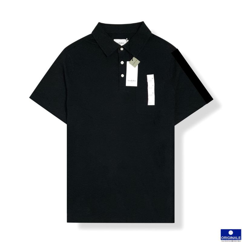 GFW & CoTM เสื้อโปโลผู้ชายคอปกแขนสั้น Regular Fit - True Black