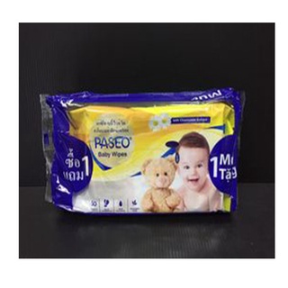 Paseo Baby Wipes ทิชชู่เปียก พาซิโอ คาโมมายล์ เอ็กซ์แทร็คท์  (8993053641042)