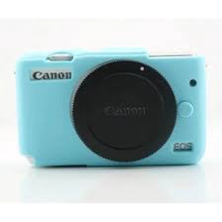 CAMERA CASE SILICONE CANON M10 BLUE เคสกันกระเเทกกล้อง (1212)