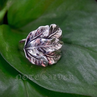 แหวนเงินแท้ทรงใบไม้ Sterling Silver NSRG1519