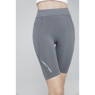 **ของแท้ 100% MOLYVIVI (โมลี่วีวี่) เลกกิ้งออกกำลังกาย ขาสั้น รุ่น Moly vivi cycling pants Grey (F1)