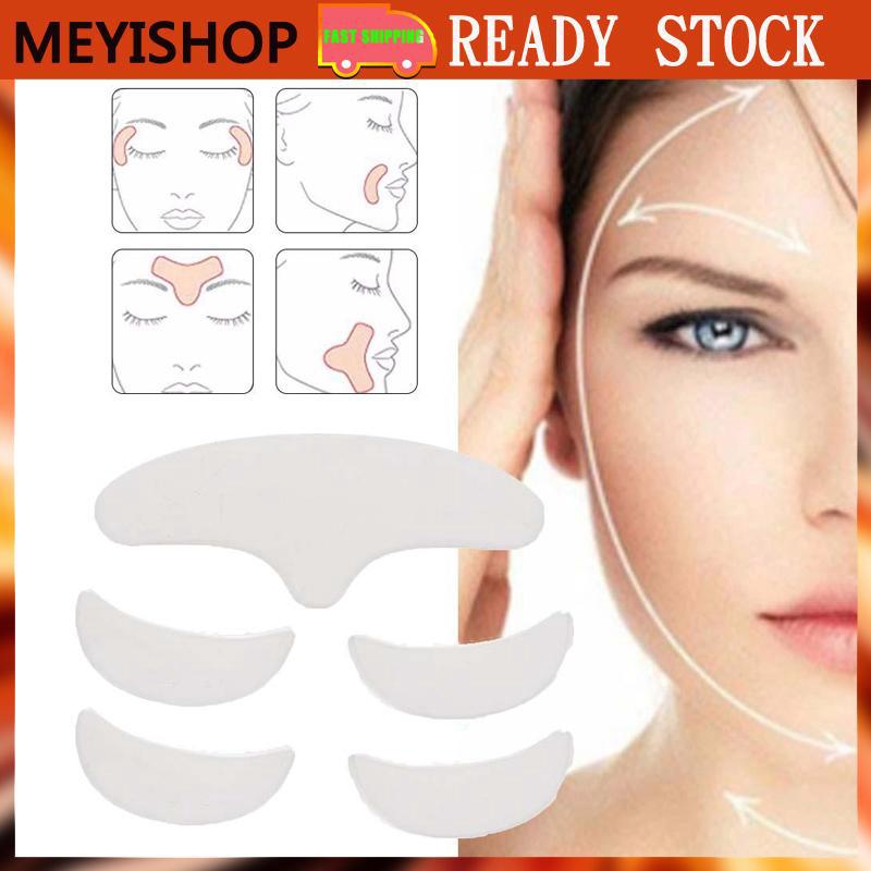 ✨✨✨5Pcs Anti Wrinkle Silicone Patch Pad Skin Lifting Reusable Washable Forehead Eye Face