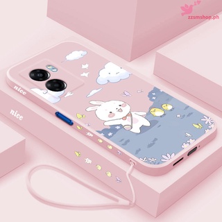 เคส Xiaomi / Redmi 8 8A Note 8 8T 8 Pro 9 เคสโทรศัพท์ ซิลิโคน TPU นิ่ม เรียบง่าย กระต่าย ขอบตรง เคสป้องกัน