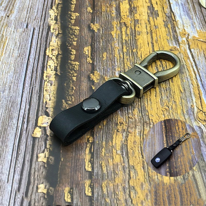 Keycord หรูหราพวงกุญแจหนัง Casual Handmade Cowhide สายคล้อง Lanyard พวงกุญแจเอวกระเป๋าสตางค์ KeyChains พวงกุญแจรถ Keyholder เครื่องประดับ