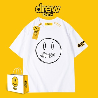 ใหม่ เสื้อยืดลําลอง พิมพ์ลาย Drew Smiling Face House Justin Bieber สไตล์คลาสสิก ลําลอง ทรงหลวม