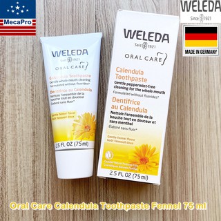 Weleda® Oral Care Calendula Toothpaste 75 ml ยาสีฟัน สำหรับเด็ก สารสกัดจากดอกดาวเรือง