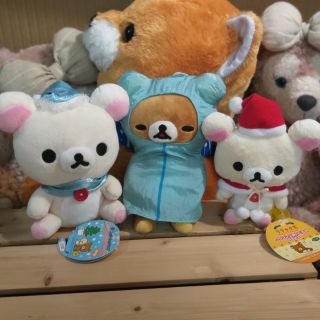 SALE Rilakkuma kuma kori ริลัคคุมะ โคริ ตุ๊กตามือสองป้ายห้อย